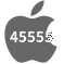 Aplicativo 45555 para iOS